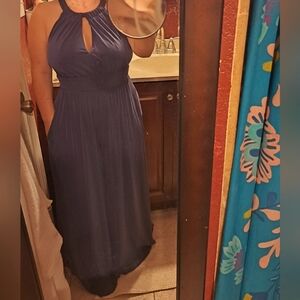 Anthropologie Moulinette Soeurs Eremita Blue Wide Leg Jumpsuit Size XS Like New